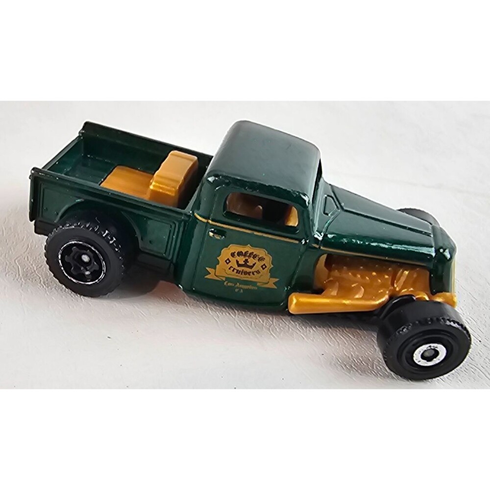 2022 Matchbox 1935 Ford Pickup Coffee Cruisers III Dark Green Gold Loose